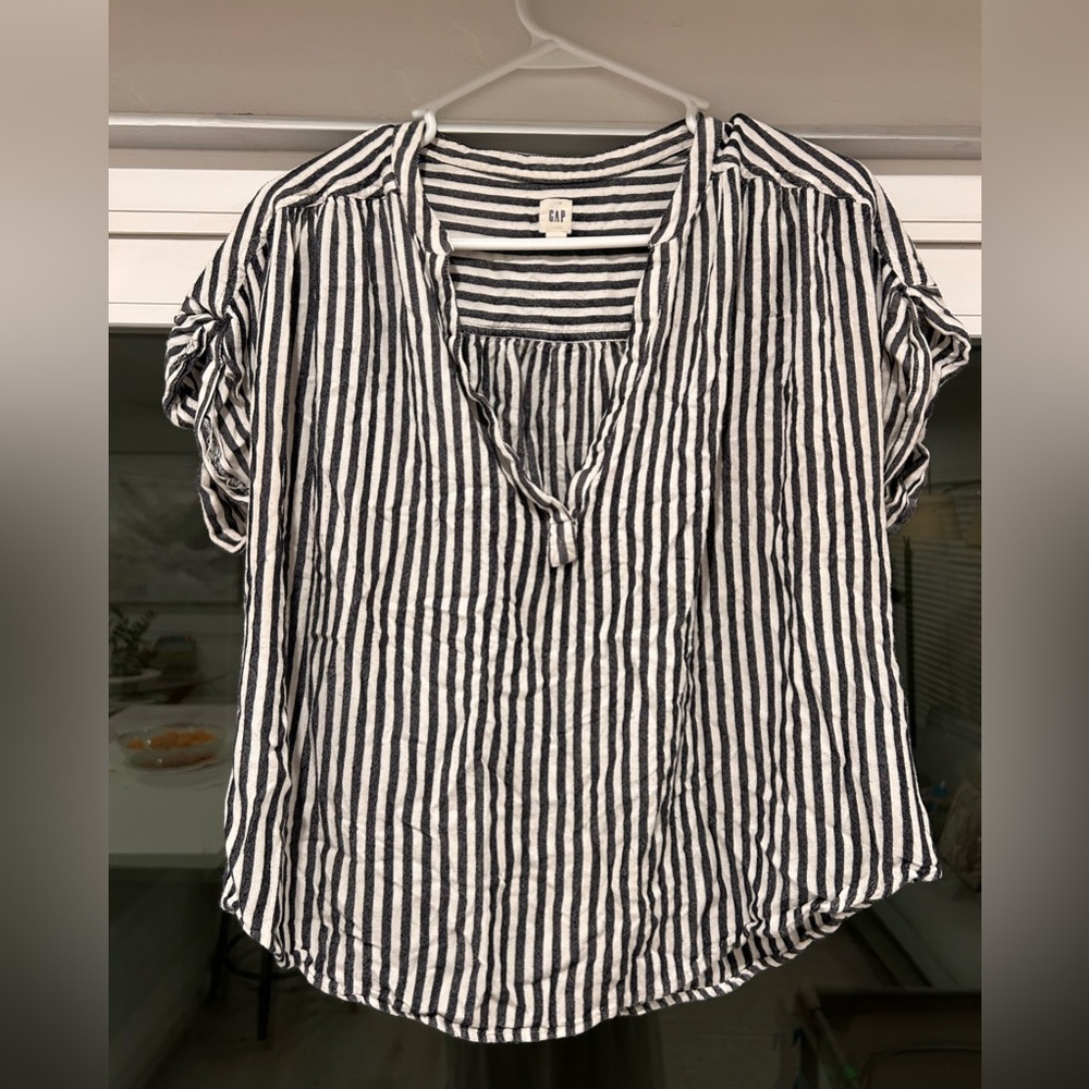 GAP Striped Cotton Top (Size L)